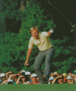 Young Jack Nicklaus Playing Golf Diamond Painting