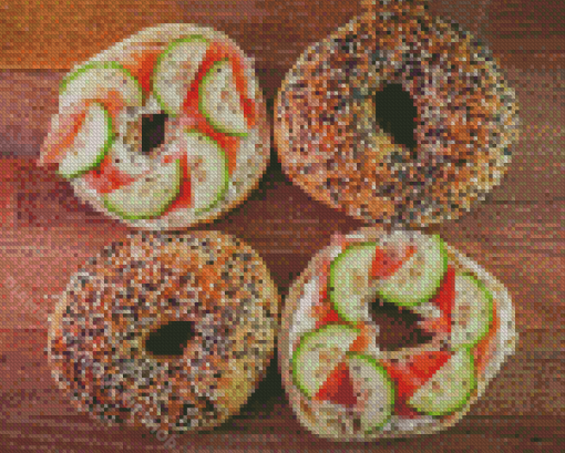 Aesthetic Bagels Diamond Painting