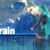 Anime Bird And Girl With Rain Diamond Painting