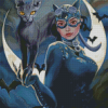 Black Cat And Catwoman Diamond Painting