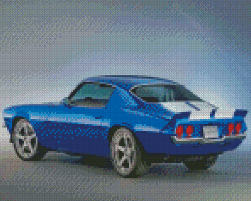 Blue 1970 Camaro Diamond Painting