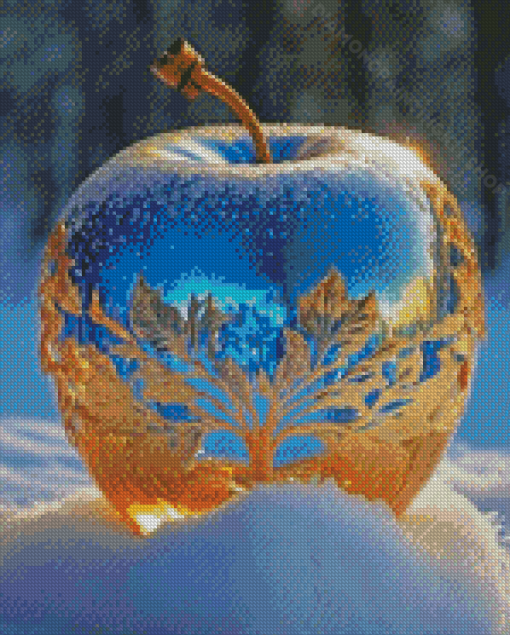 Blue Apple Diamond Painting