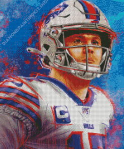 Buffalo Bills Josh Allen Diamond Painting