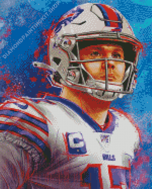 Buffalo Bills Josh Allen Diamond Painting