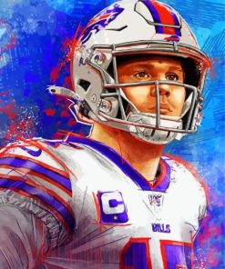 Buffalo Bills Josh Allen Diamond Painting