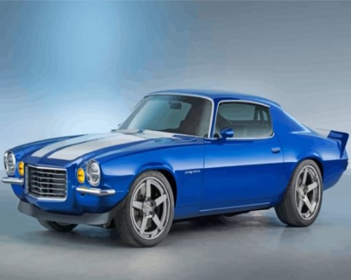 Cool 1970 Camaro Z28 Blue Diamond Painting