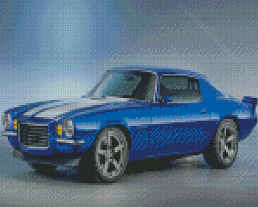 Cool 1970 Camaro Z28 Blue Diamond Painting