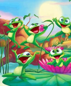 Happy Frogs Diamond Painting