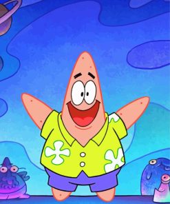 Happy Patrick Star Diamond Painting