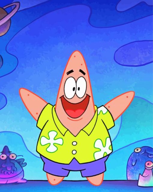 Happy Patrick Star Diamond Painting