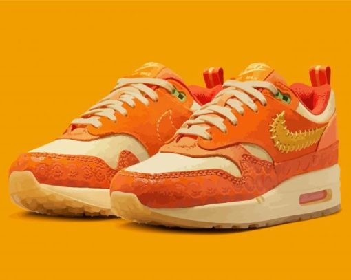 Orange Nike Air Max 1 Diamond Painting