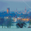 Oxford Winter Scenery In London Diamond Painting