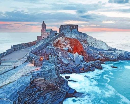 Porto Venere Chiesa Di San Pietro Diamond Painting