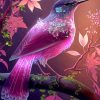 Purple Bird Diamond Painting