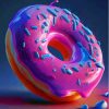 Purple Donut Diamond Painting