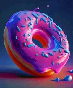 Purple Donut Diamond Painting