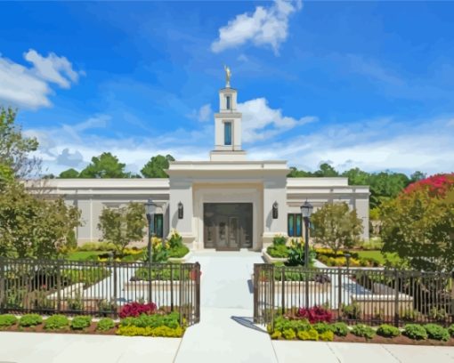 Raleigh North Carolina Temple Diamond Painting