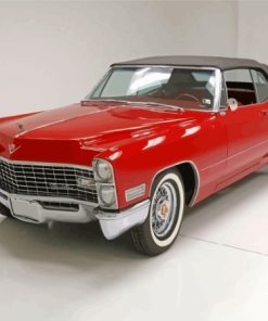 Red 1967 Cadillac Diamond Painting