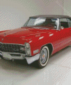 Red 1967 Cadillac Diamond Painting