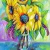 Sunflowers Vase Jeanette Vertentes Diamond Painting