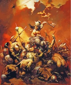 The Destroyer Frazetta Diamond Painting