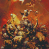 The Destroyer Frazetta Diamond Painting