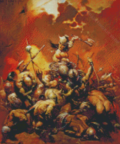 The Destroyer Frazetta Diamond Painting