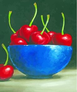 Vintage Bowl Of Cherries Diamond Painting