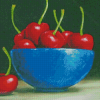 Vintage Bowl Of Cherries Diamond Painting