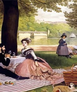 Vintage Picnic In Paris Diamond Painting