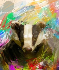 Abstract Cute Badger Diamond Painting