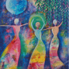 Abstract Women Dancing Diamond Painting