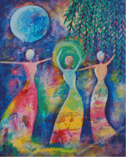 Abstract Women Dancing Diamond Painting