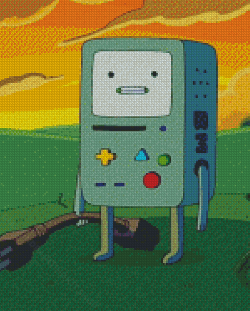 Adventure Time The Robot BMO Diamond Painting