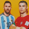 Aesthetic Messi And Ronaldo Diamond Painting