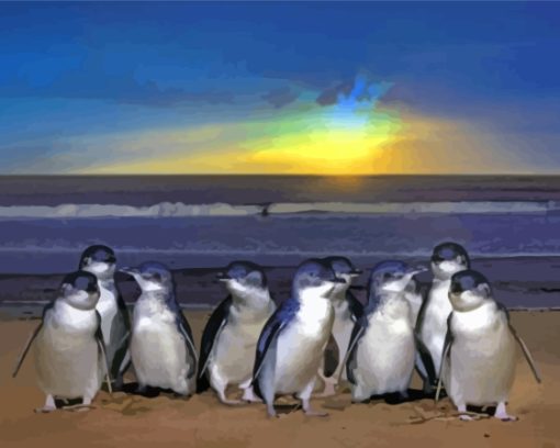 Australian Fairy Penguin Birds Diamond Painting