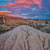 Badlands National Park Pink Clouds Diamond Painting