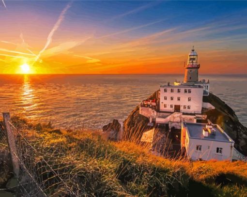 Baily Lighthouse Sunrise Diamond Painting