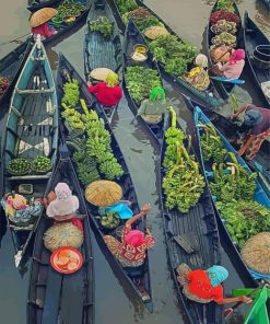 Bangkok Floating Markets Diamond Painting