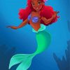 Black Mermaid Disney Princess Diamond Painting