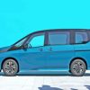 Blue Nissan Serena Diamond Painting