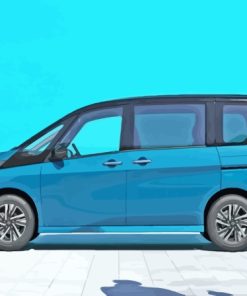 Blue Nissan Serena Diamond Painting