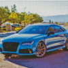 Blue Metallic Audi Diamond Painting