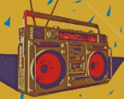 Boom Box Diamond Painting