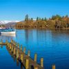 Bowness On Windermere Boat In Lake Diamond Painting