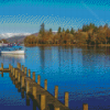 Bowness On Windermere Boat In Lake Diamond Painting