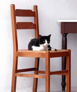 Cat On Chair Diamond Painting