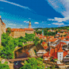 Czech Republic Cesky Krumlov City Diamond Painting