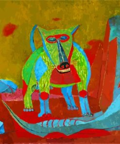 Dog And Serpent By Rufino Tamayo Diamond Painting