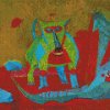 Dog And Serpent By Rufino Tamayo Diamond Painting